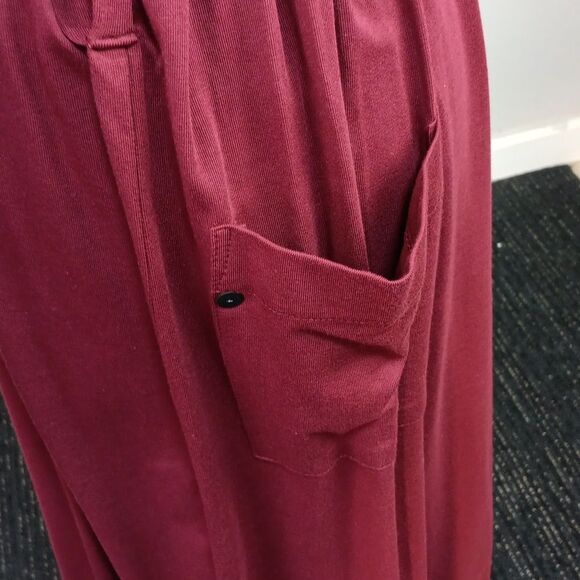 Natori Men Burgundy Hooded Robe sz M - Picture 6 of 15